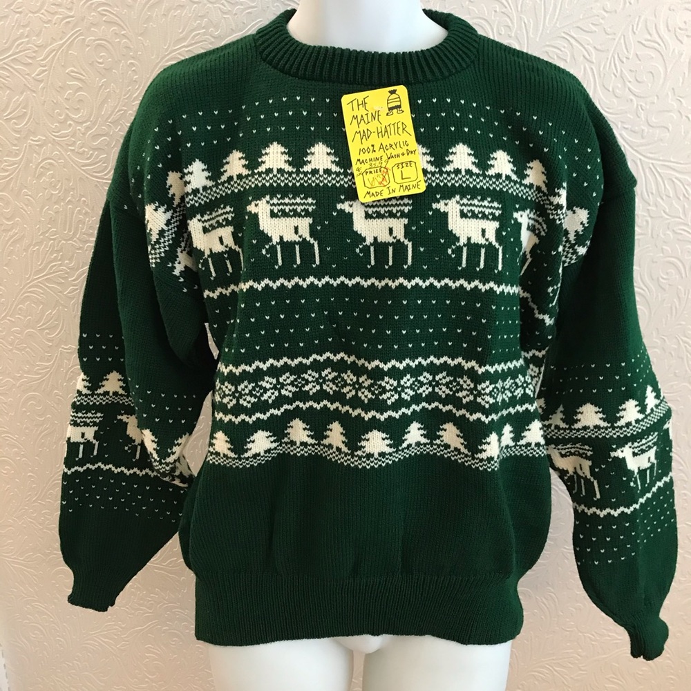 NEW Sweater Pullover Chunky Knit Ski Winter